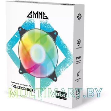 Вентилятор для корпуса GMNG GG-CF120FRGB3-PWMBK картинка 6